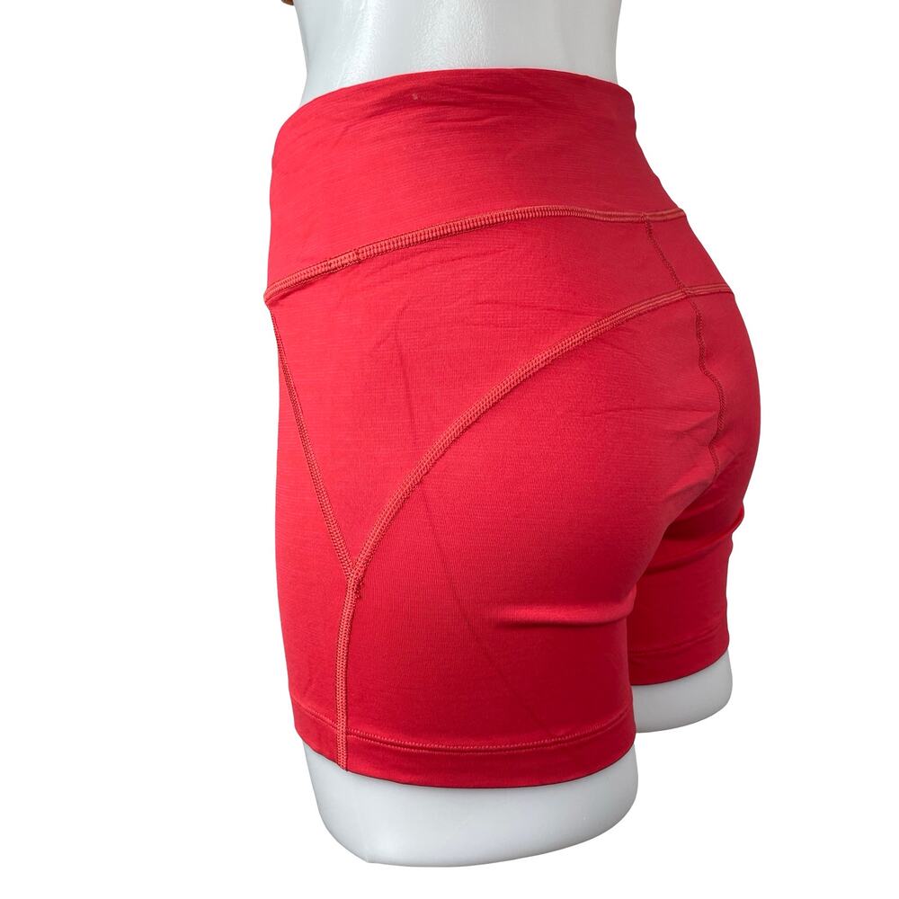 Outdoor Voices Women's Red Mid Rise Yoga Running Athletic Biker Shorts Size S - Picture 3 of 5